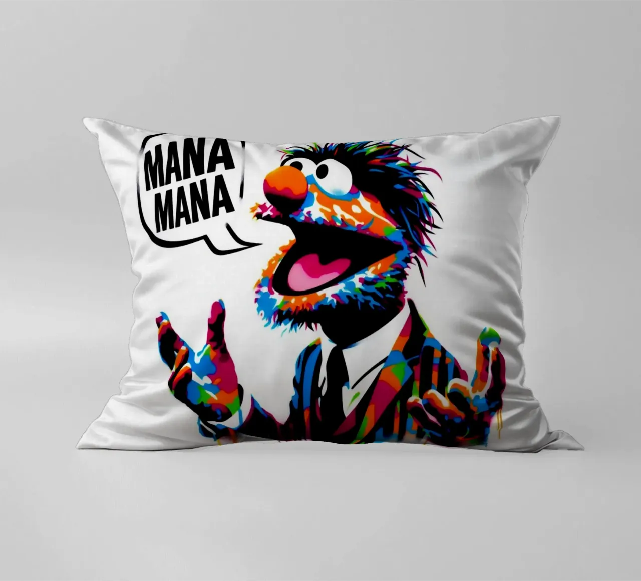 Mana Mana – Muppet – Stencil, Graffiti & Streetart cuscino da STAN Z.