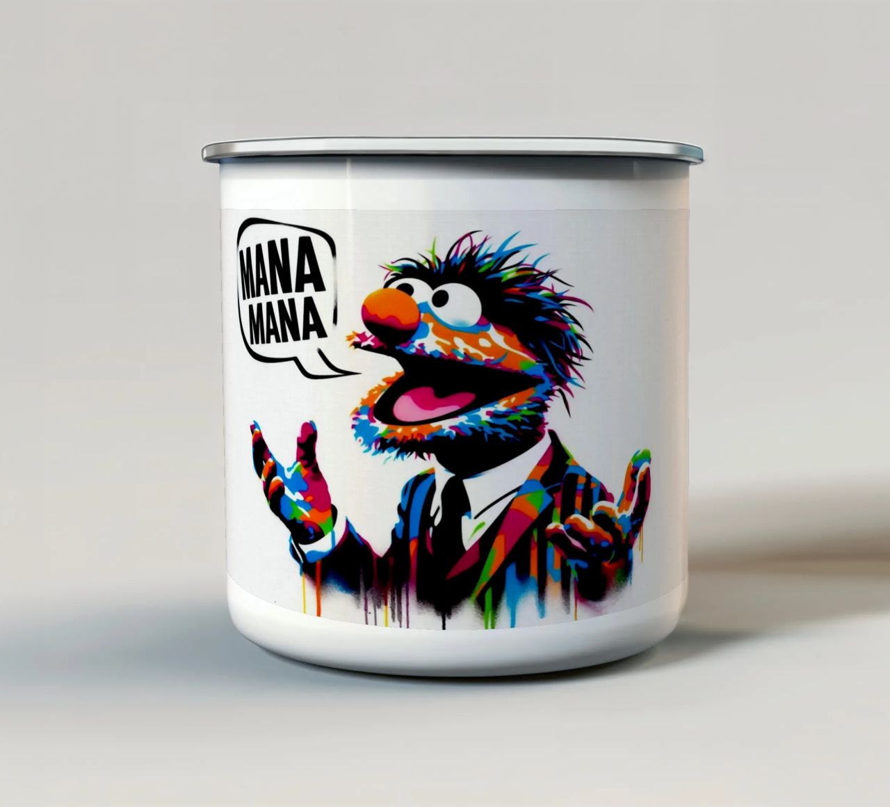 Mana Mana – Muppet – Stencil, Graffiti & Streetart tazza in smalto da STAN Z.