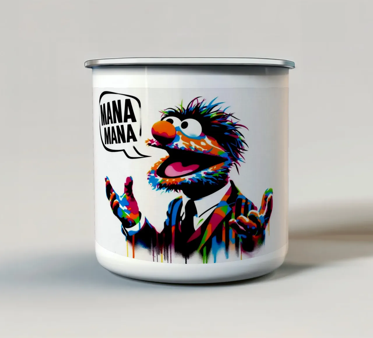 Mana Mana – Muppet – Stencil, Graffiti & Streetart tazza in smalto da STAN Z.