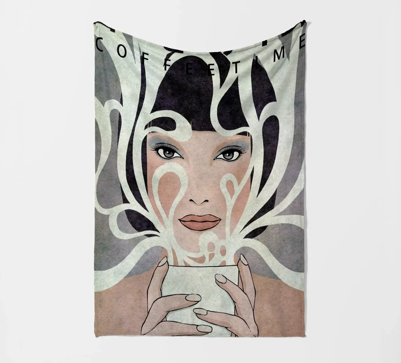 Coffee Time plaid polaire de Kuba Gornowicz