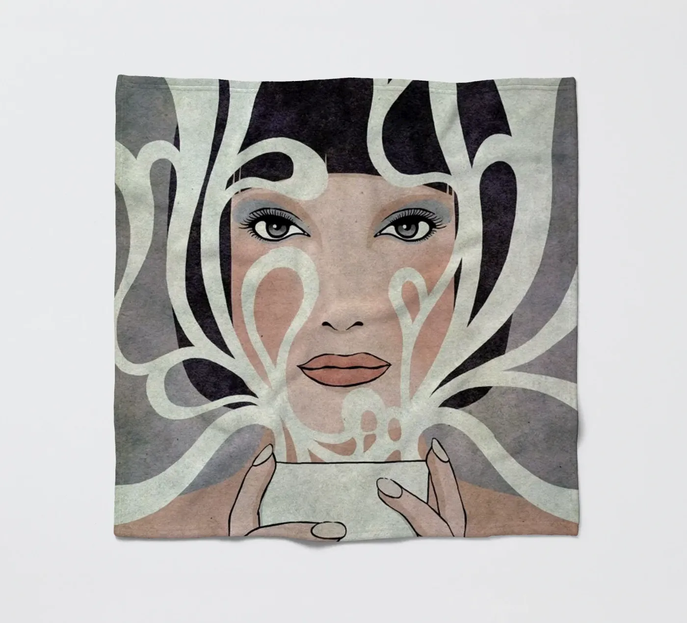 Coffee Time plaid polaire de Kuba Gornowicz