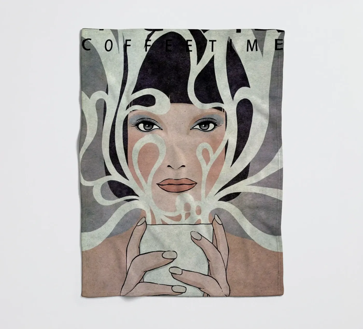 Coffee Time plaid polaire de Kuba Gornowicz