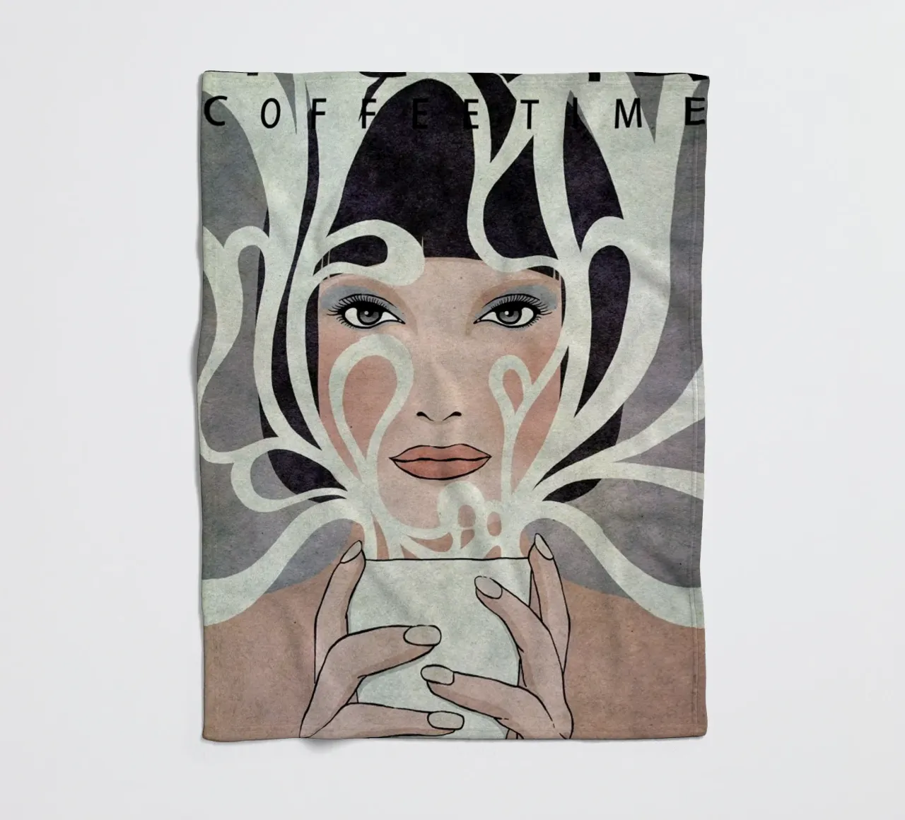 Coffee Time fleecedeken van Kuba Gornowicz