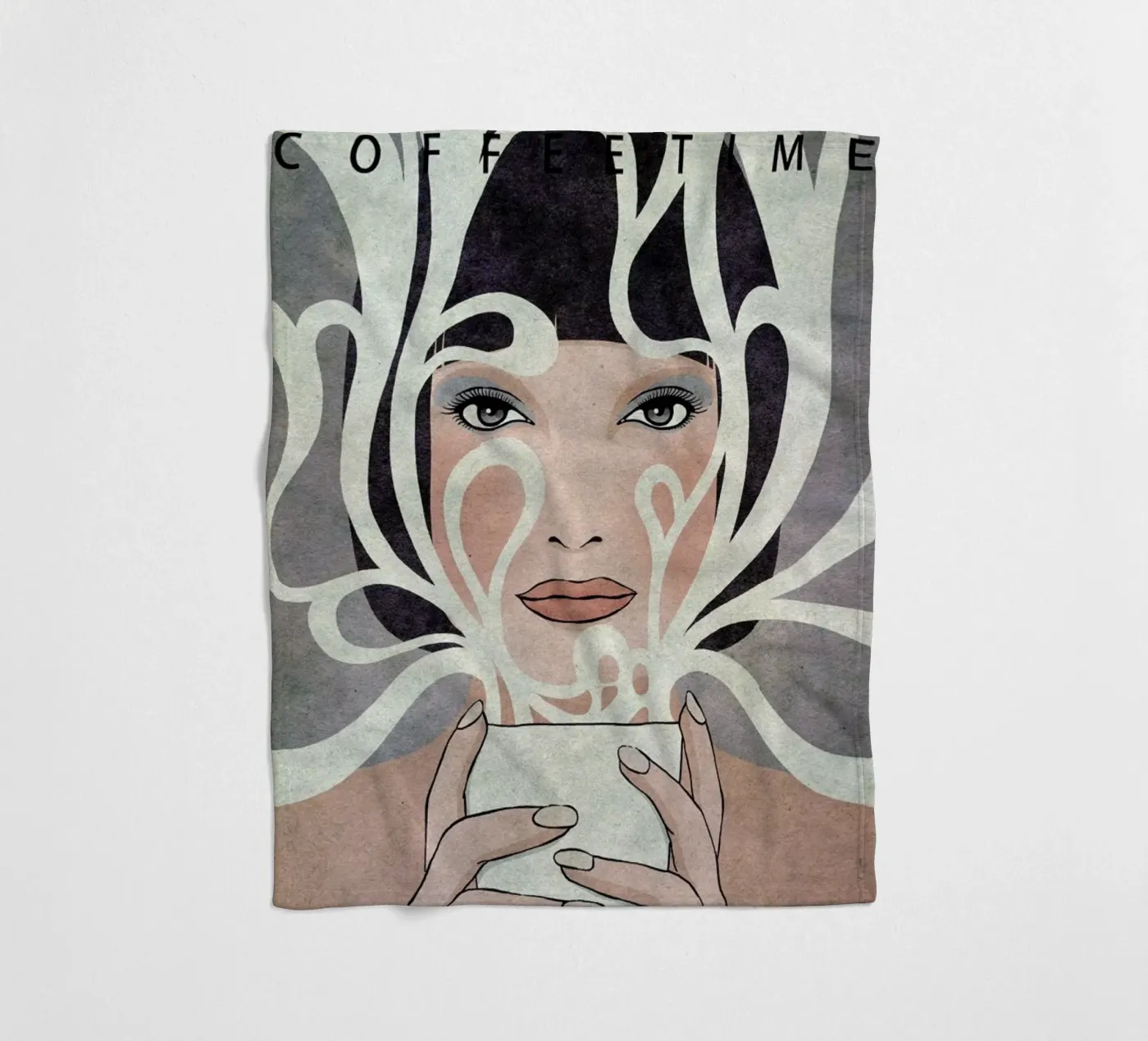 Coffee Time plaid polaire de Kuba Gornowicz