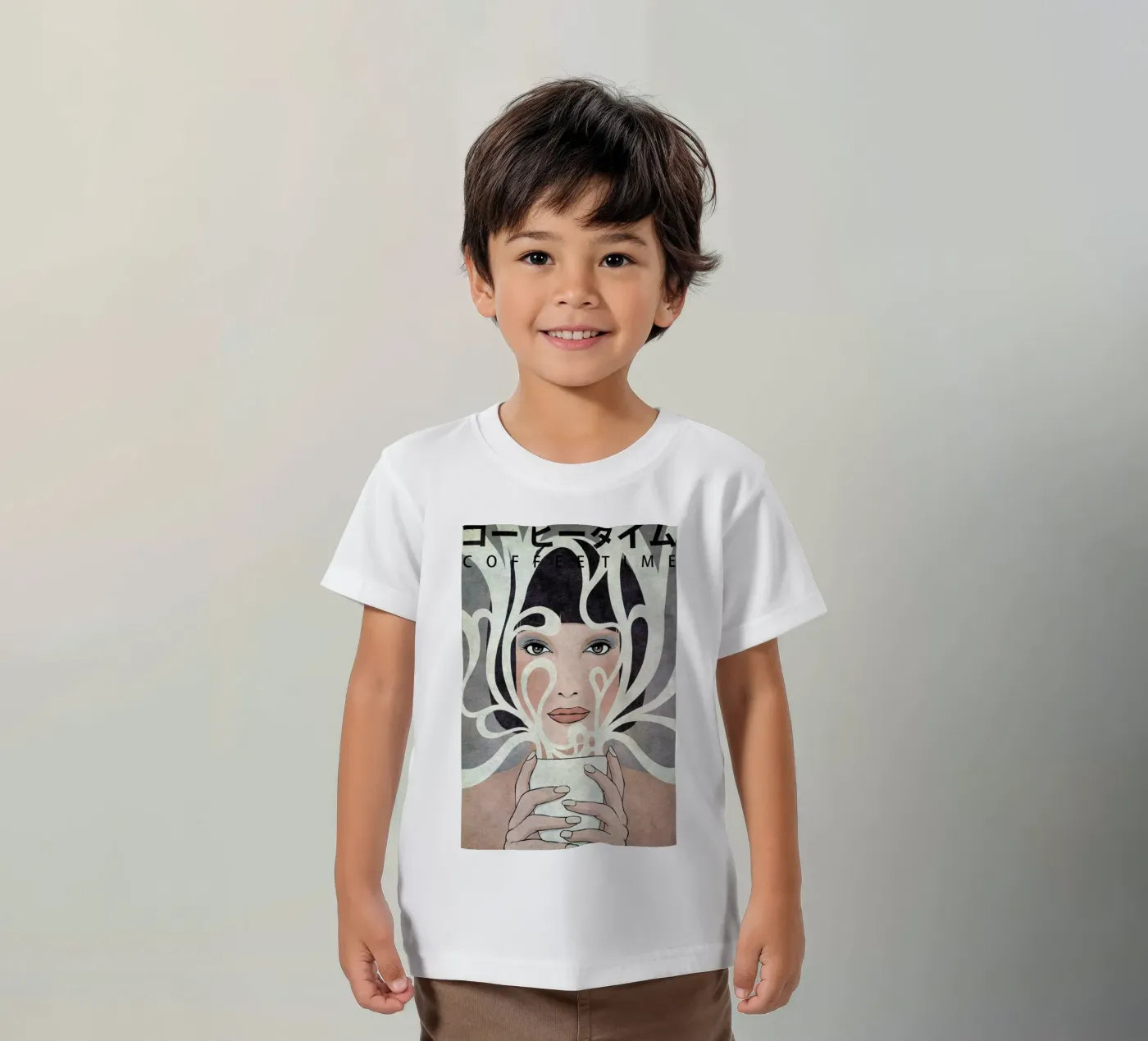Coffee Time t-shirt bambini da Kuba Gornowicz