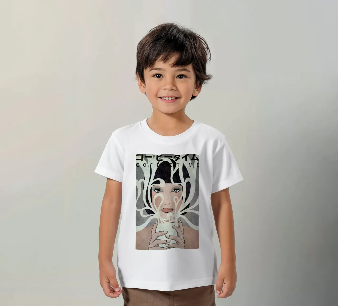 Coffee Time t-shirt bambini da Kuba Gornowicz