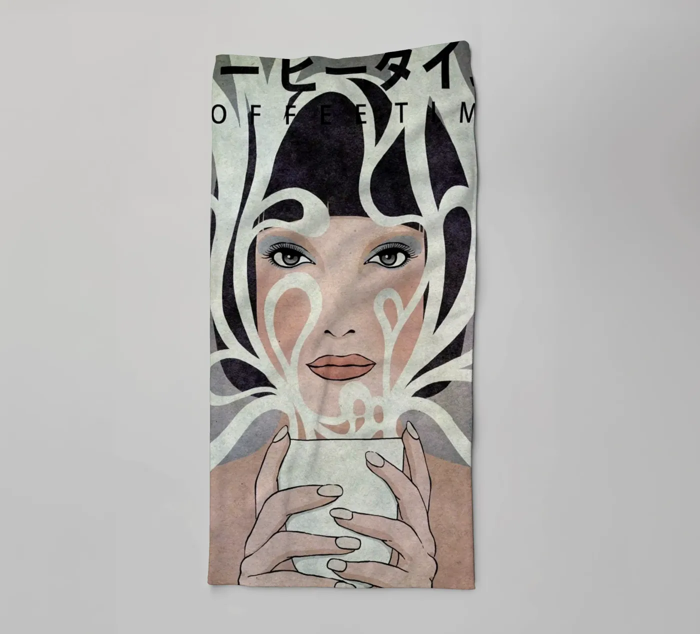 Coffee Time towel by Kuba Gornowicz