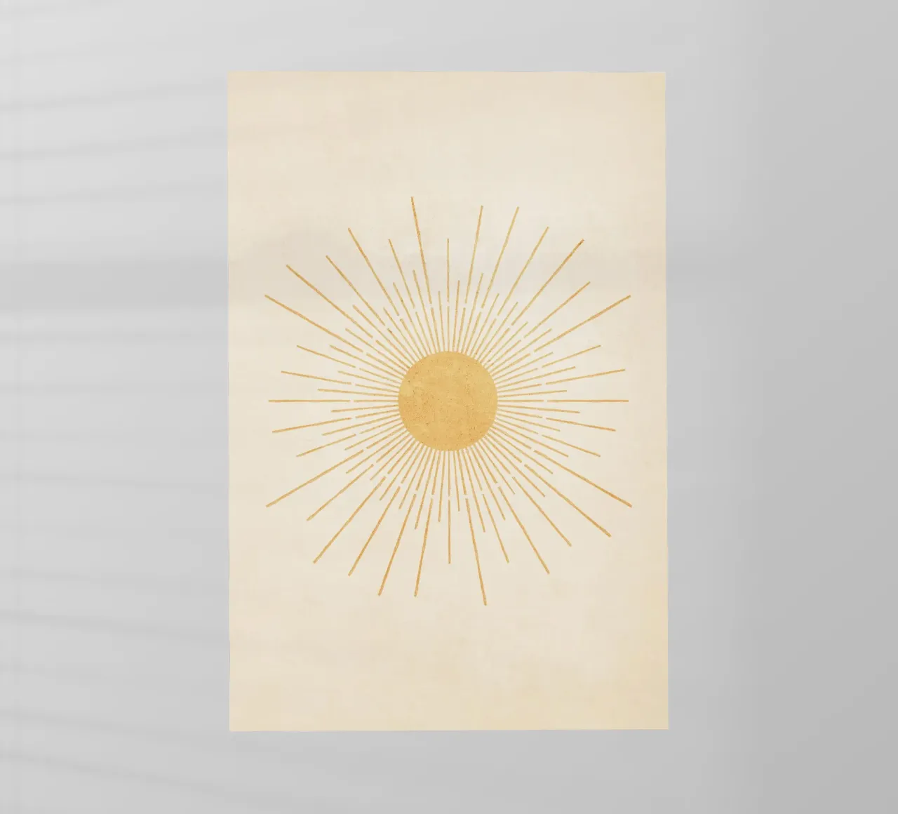 Boho Yellow Sun no. 3 pellicola backlit da apoloprints