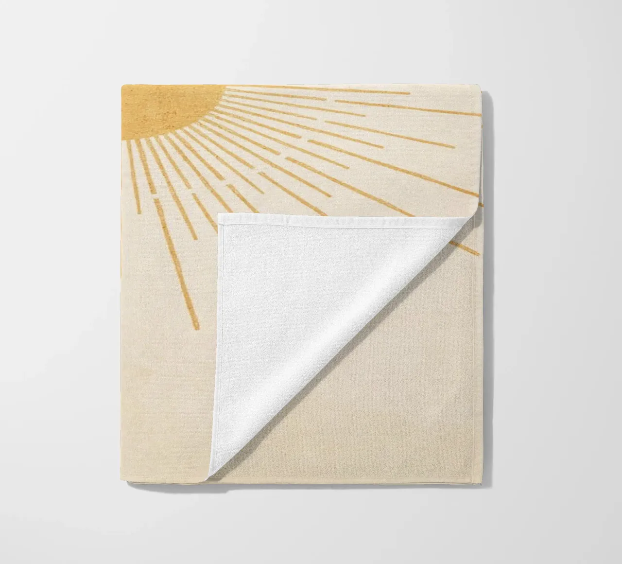 Boho Yellow Sun no. 3 telo mare da apoloprints