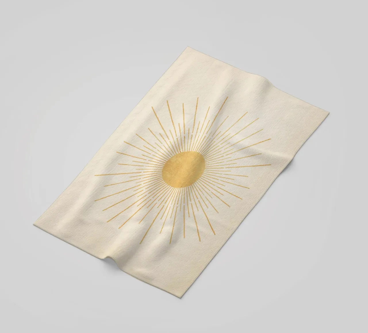 Boho Yellow Sun no. 3 telo mare da apoloprints