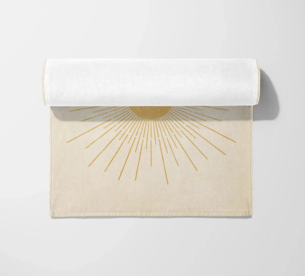 Boho Yellow Sun no. 3 telo mare da apoloprints