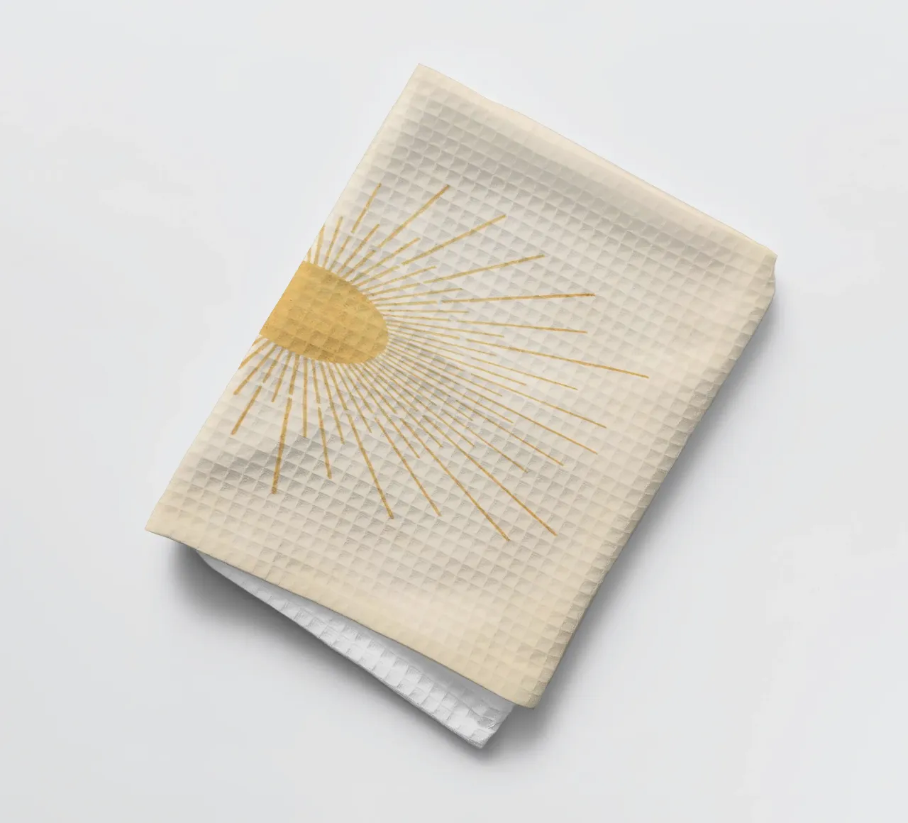 Boho Yellow Sun no. 3 canovaccio da cucina da apoloprints