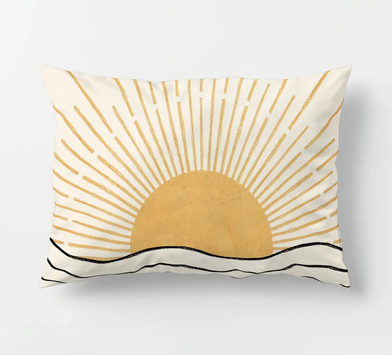 Boho sun and the sea cuscino da apoloprints