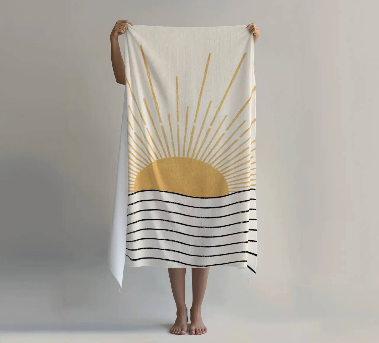 Boho sun and the sea telo mare da apoloprints