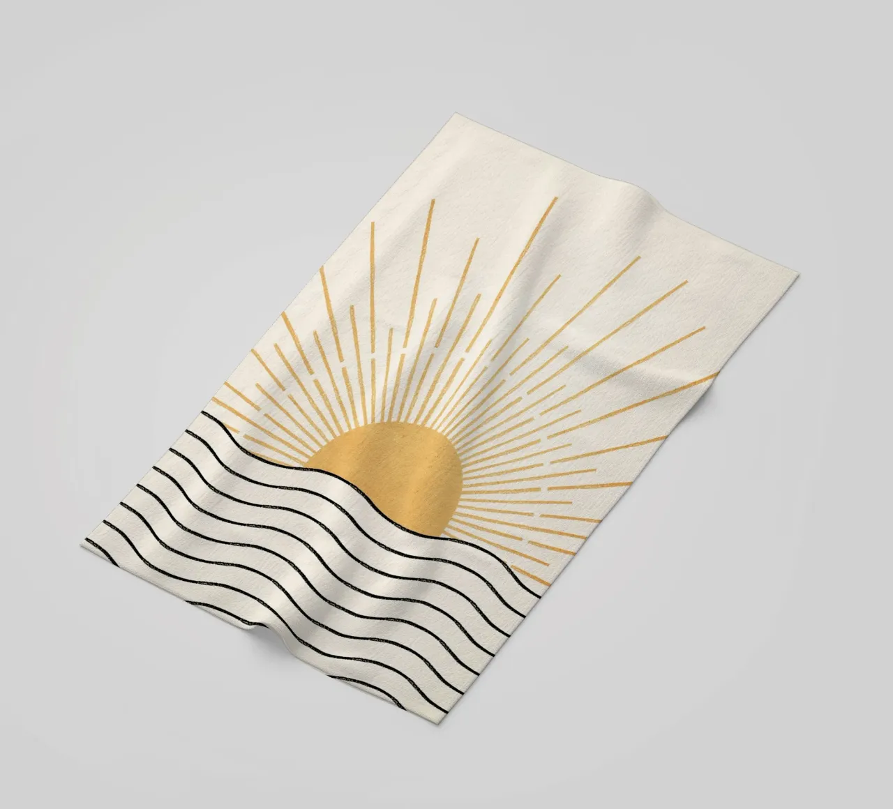 Boho sun and the sea telo mare da apoloprints