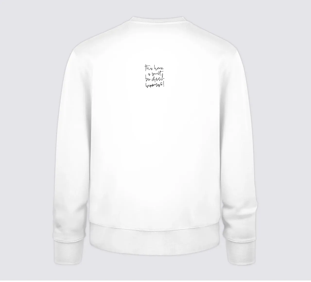 This home is built by chaos & happiness! felpa da LIMITED EDITION LETTERS