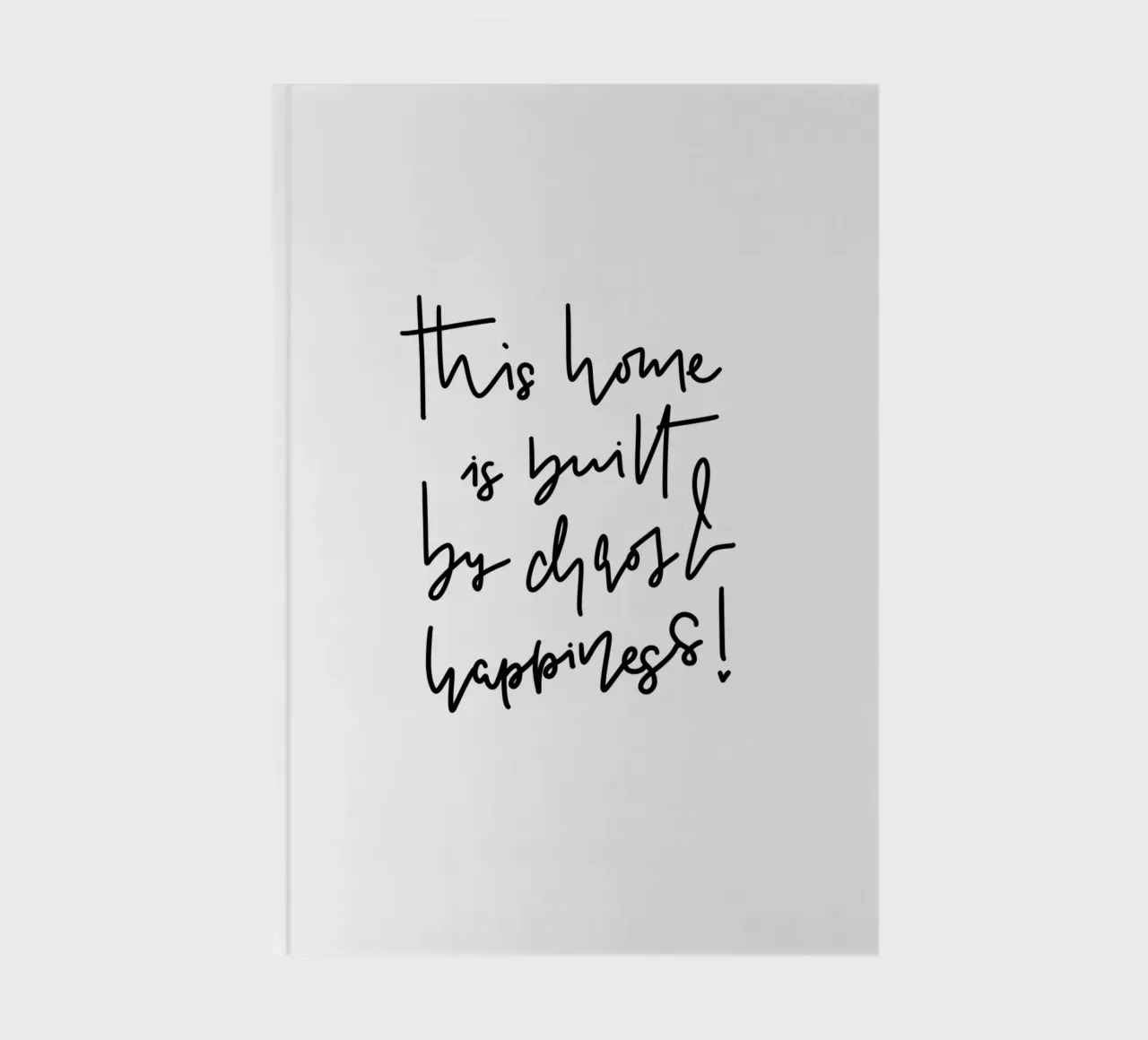 This home is built by chaos & happiness! notebook by LIMITED EDITION LETTERS