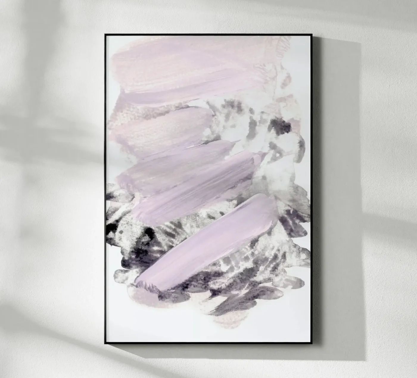 Soft Pink on Grey Acryl-Glas von IRIS LEHNHARDT FINE ART