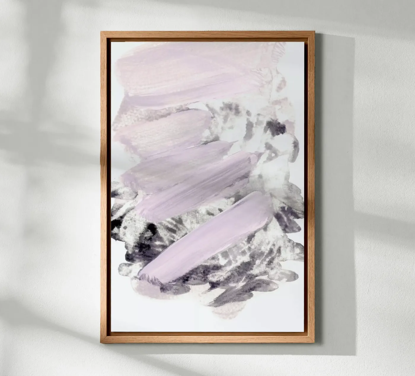 Soft Pink on Grey pannello forex da IRIS LEHNHARDT FINE ART
