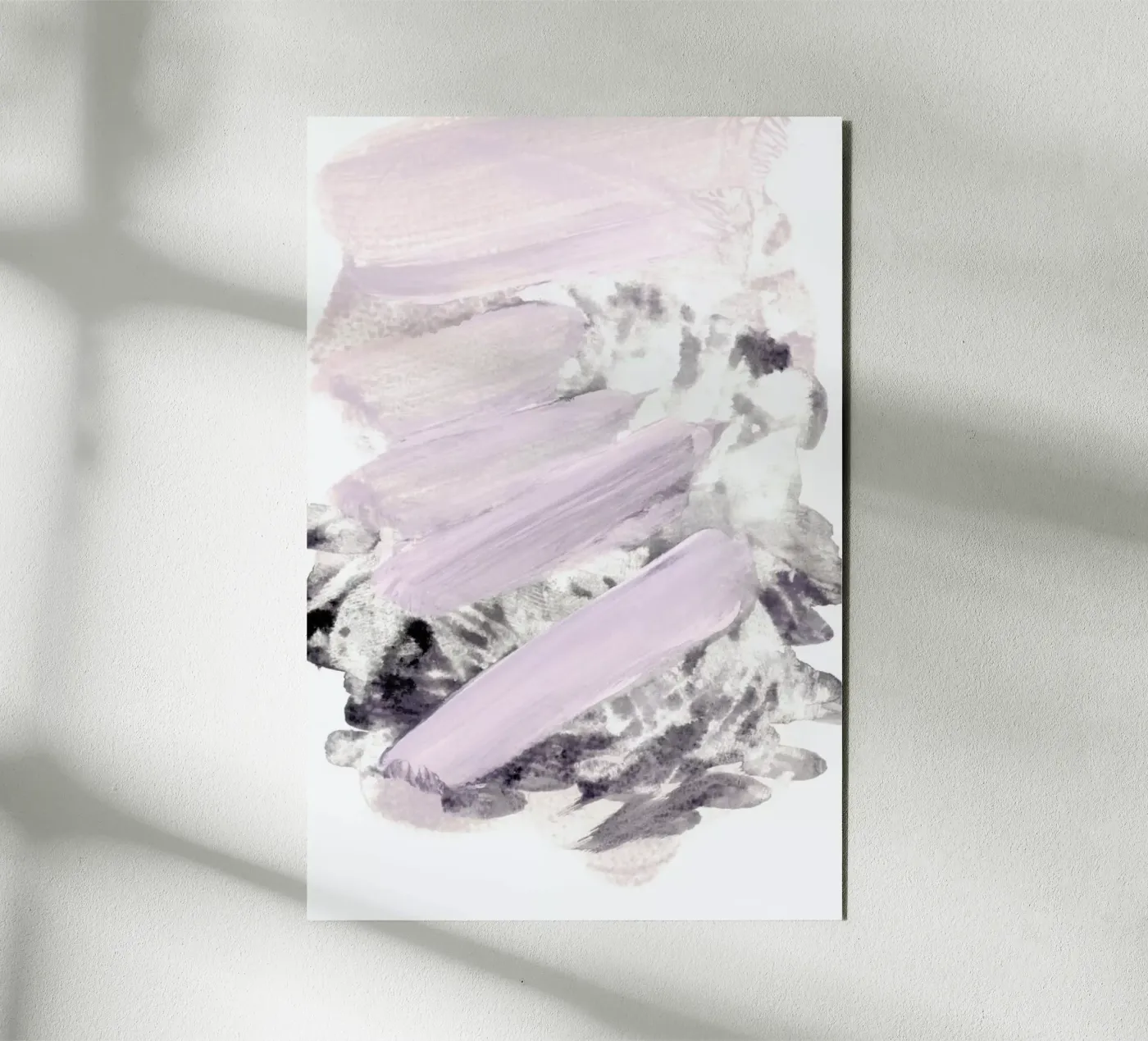 Soft Pink on Grey pannello forex da IRIS LEHNHARDT FINE ART