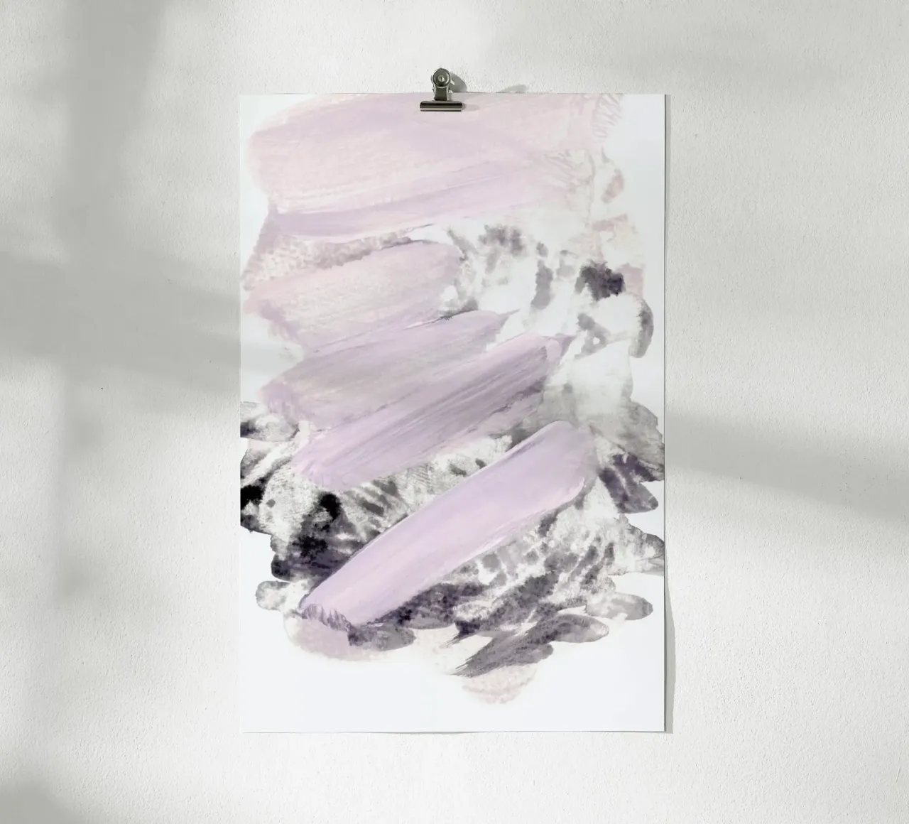 Soft Pink on Grey poster da IRIS LEHNHARDT FINE ART