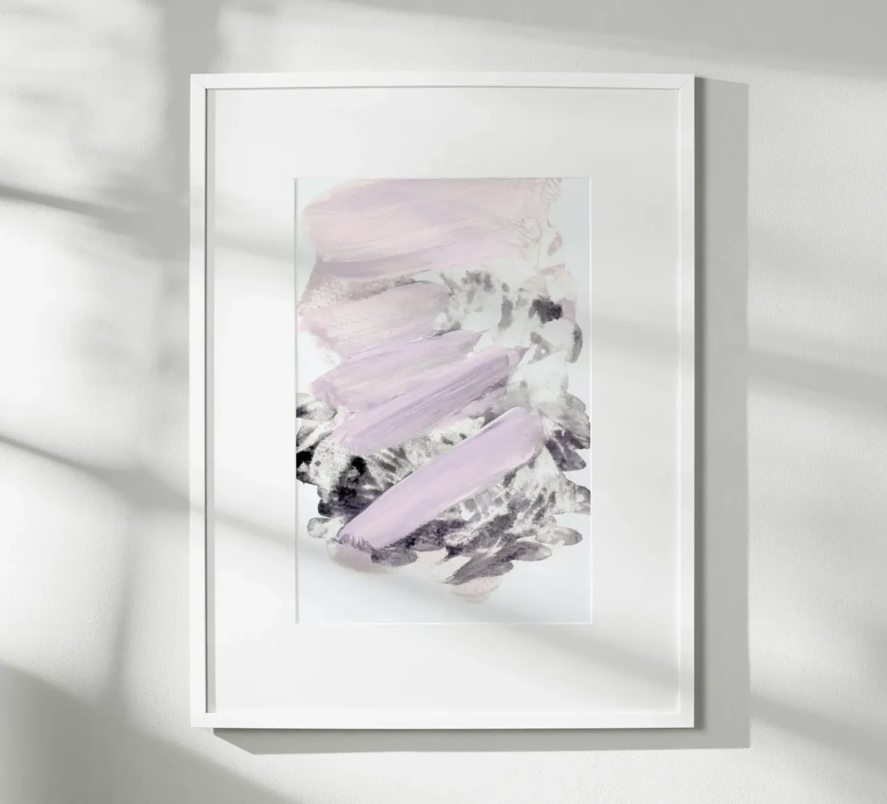 Soft Pink on Grey poster da IRIS LEHNHARDT FINE ART