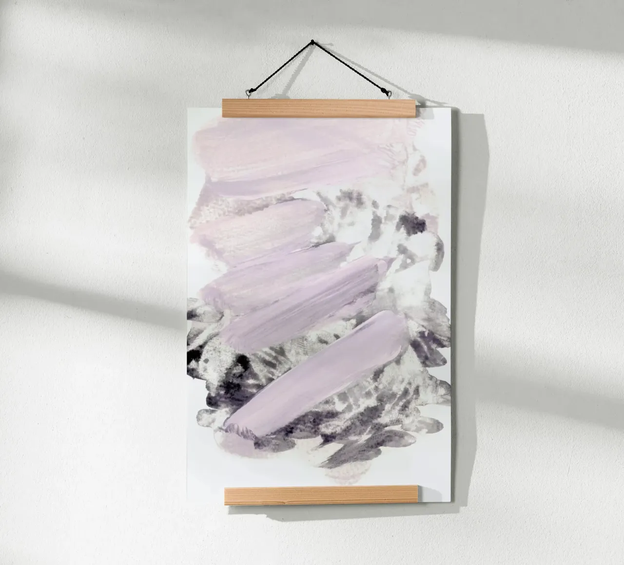 Soft Pink on Grey poster da IRIS LEHNHARDT FINE ART