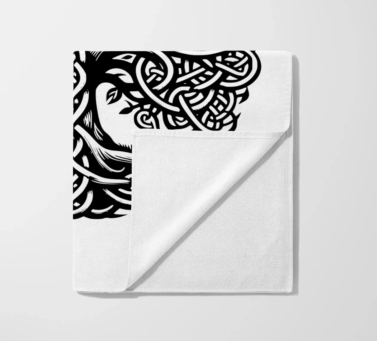 Albero della vita in bianco e nero telo mare da Spiritual Touch