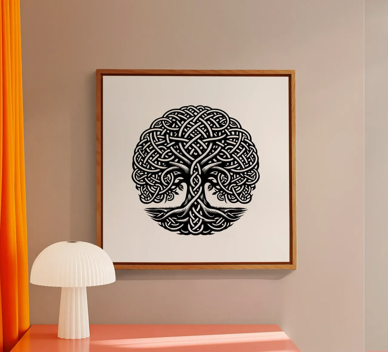 Albero della vita in bianco e nero plexiglass da Spiritual Touch