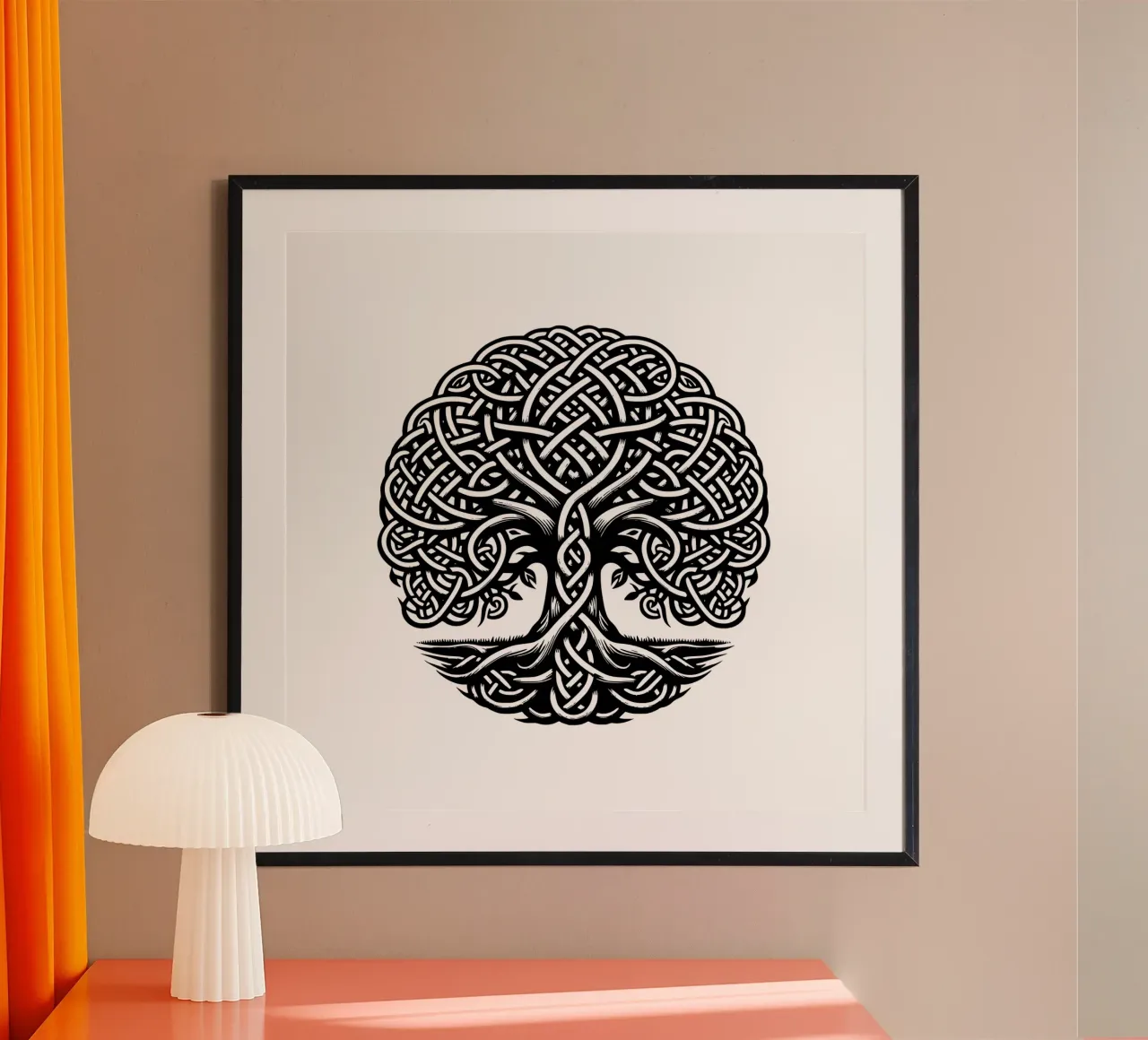 Albero della vita in bianco e nero carta hahnemühle da Spiritual Touch