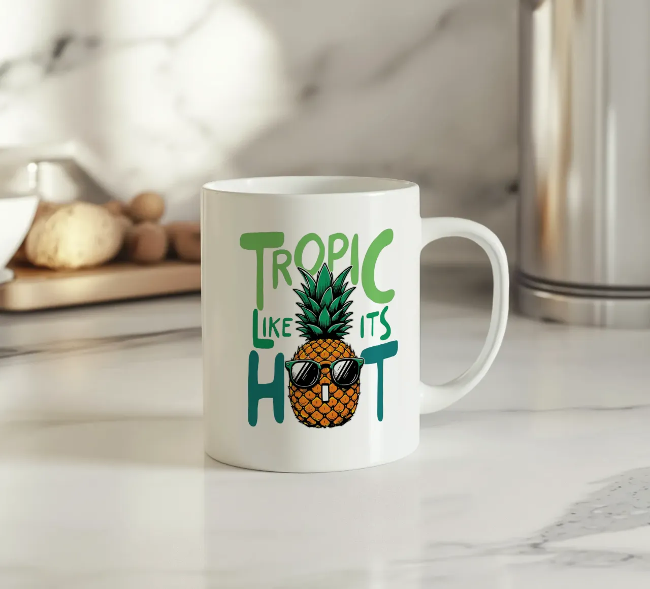 Tropic like it's hot tazza in ceramica da edsonramosart