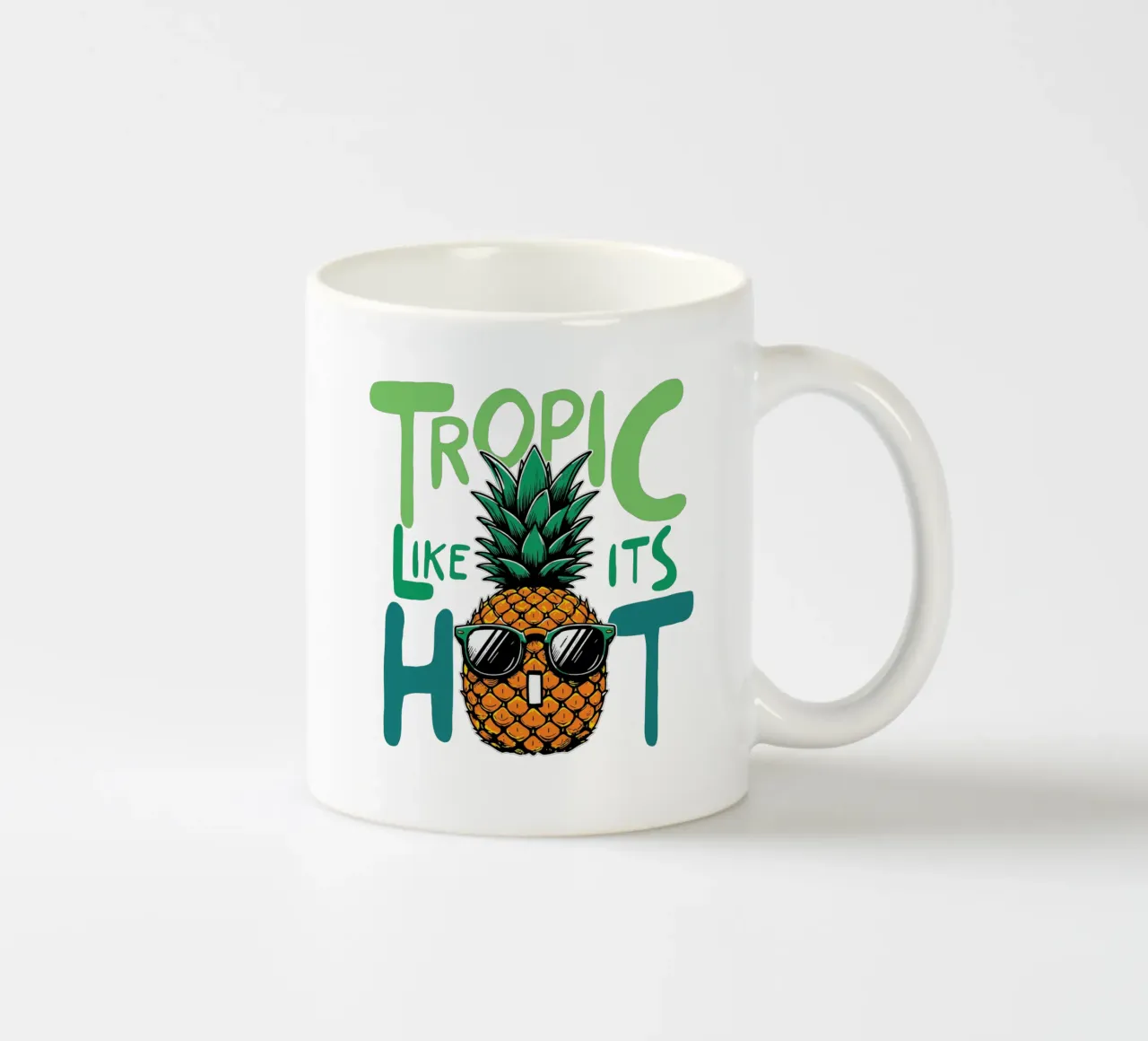 Tropic like it's hot tazza in ceramica da edsonramosart