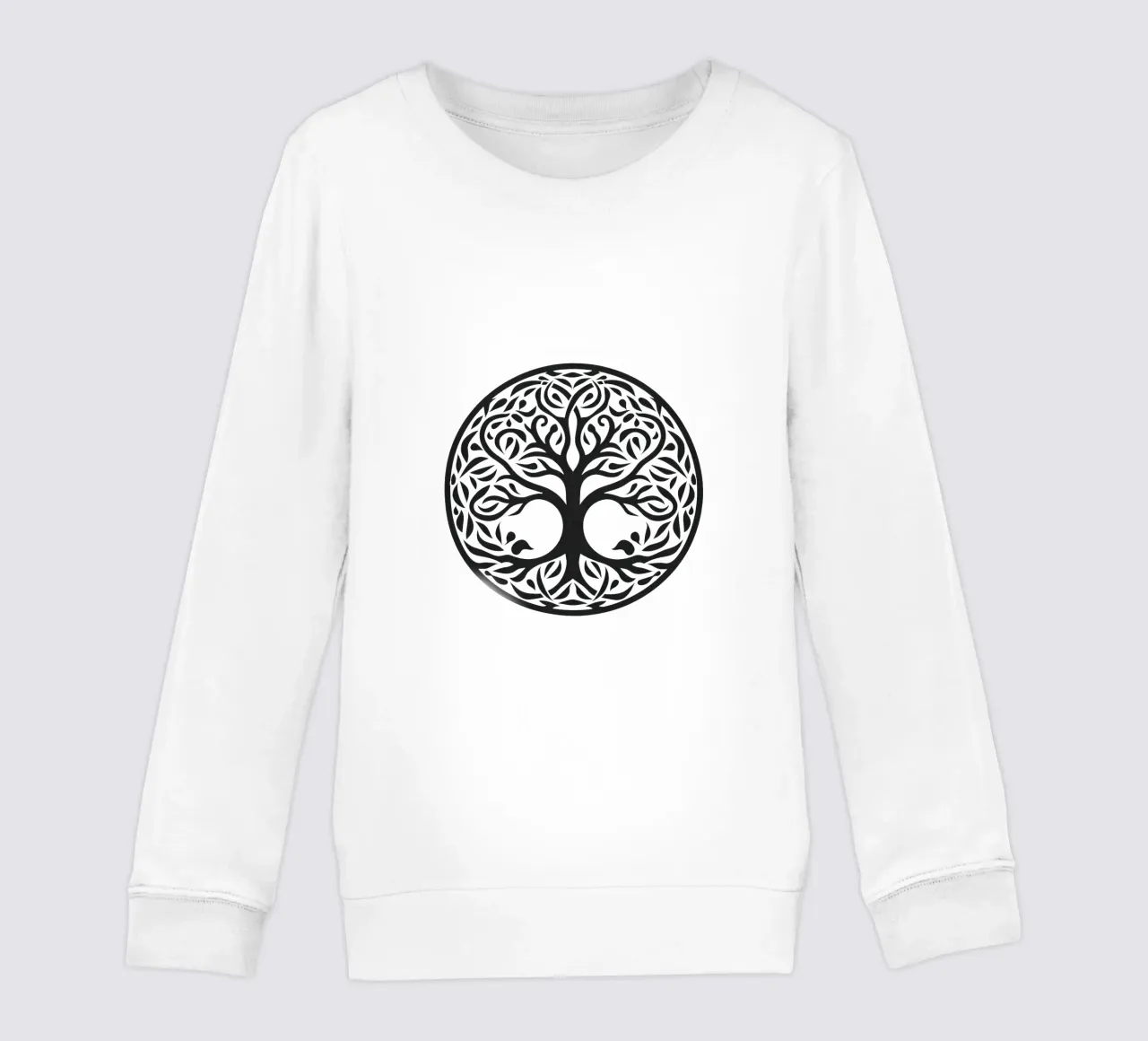 Albero della vita in bianco e nero felpa bambino da Spiritual Touch