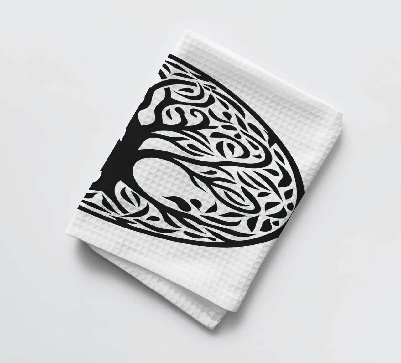 Albero della vita in bianco e nero canovaccio da cucina da Spiritual Touch