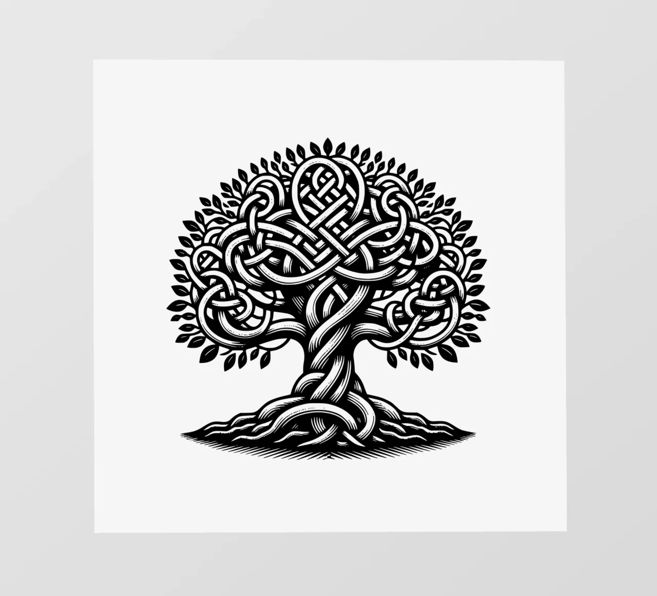 Albero della vita in bianco e nero pellicola backlit da Spiritual Touch