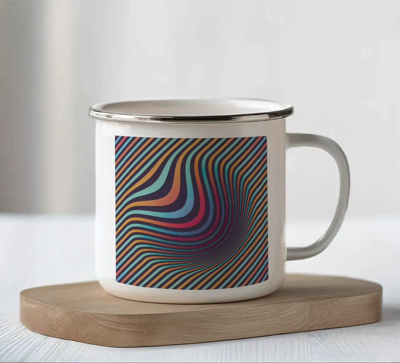 The Drop Emaille Tasse von Bryon S. White