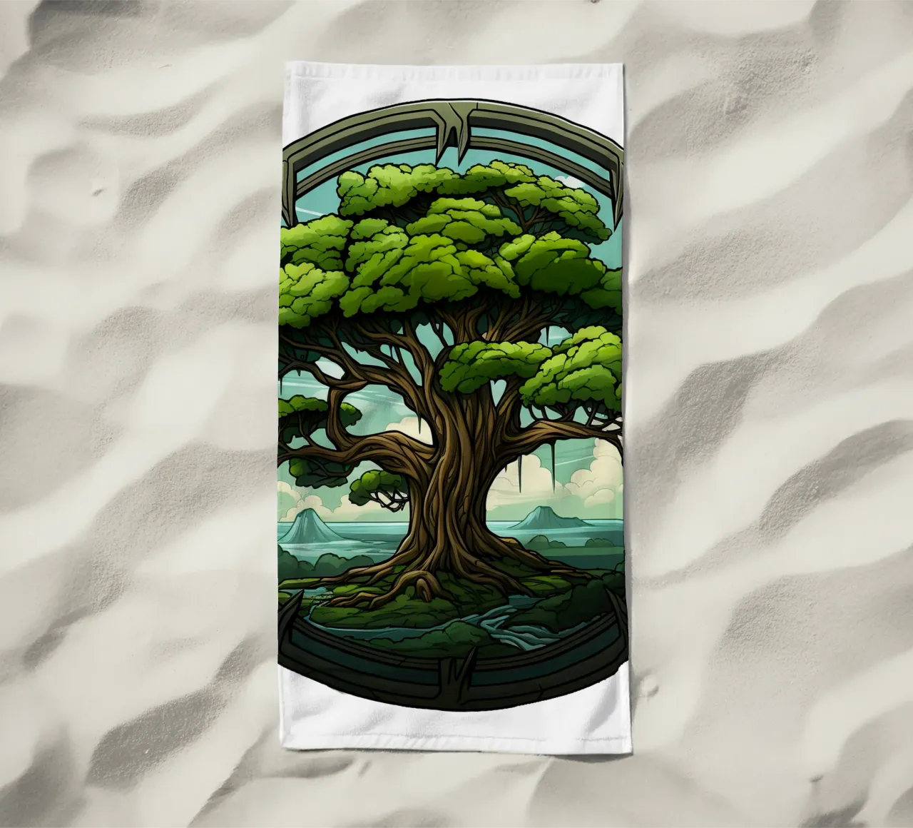 Albero della vita colorato telo mare da Spiritual Touch