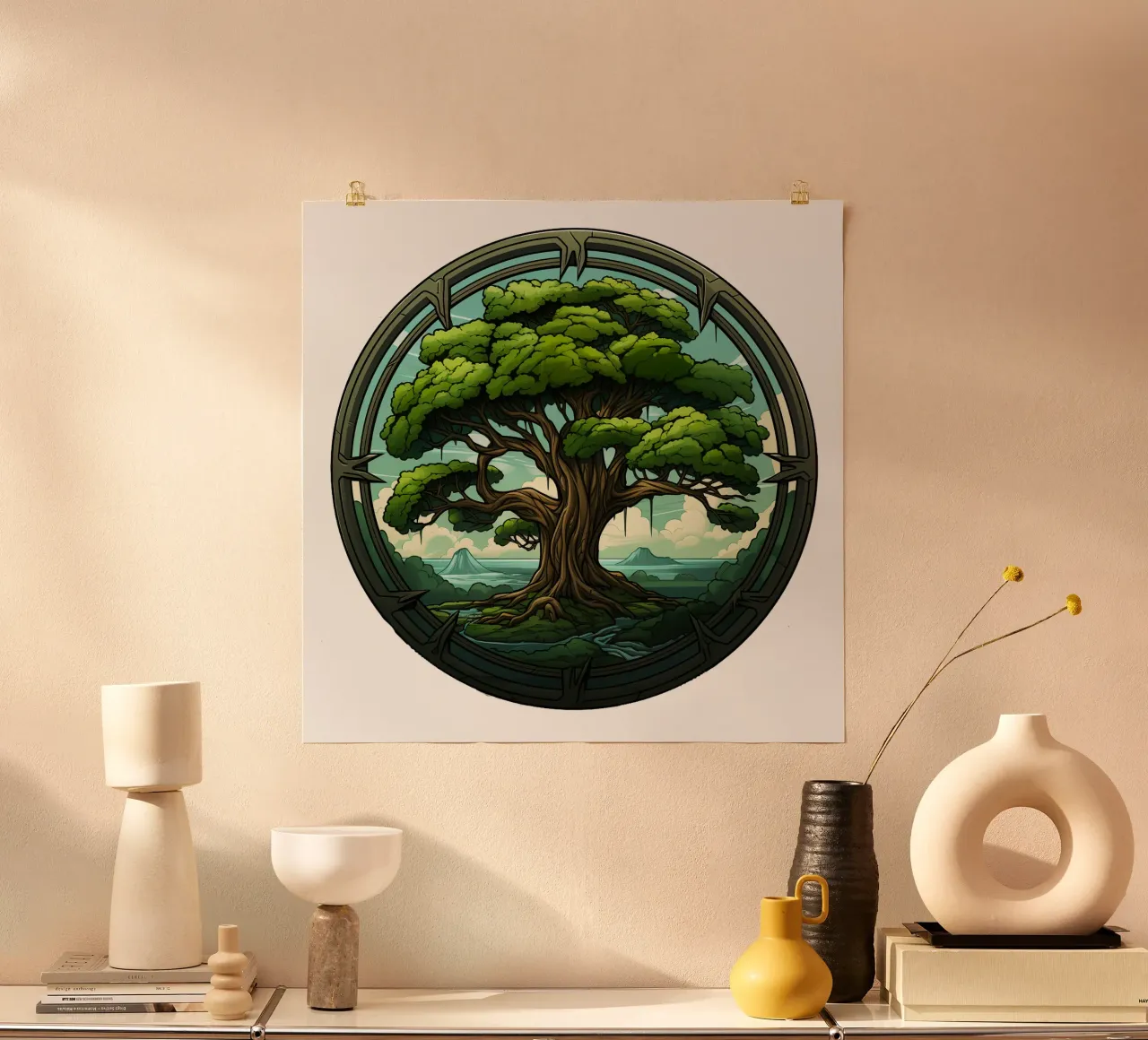 Albero della vita colorato carta hahnemühle da Spiritual Touch