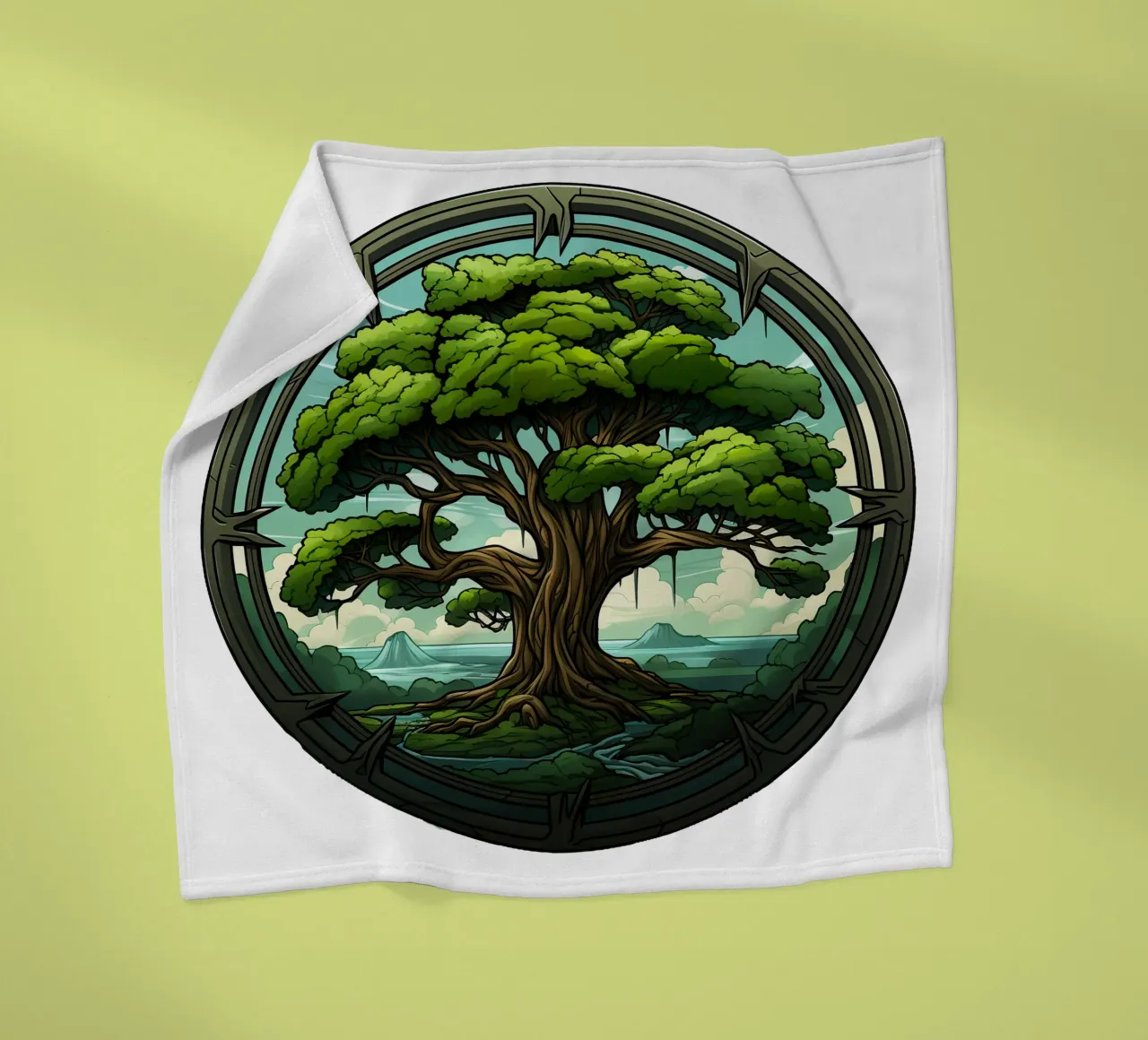 Albero della vita colorato coperta in pile da Spiritual Touch