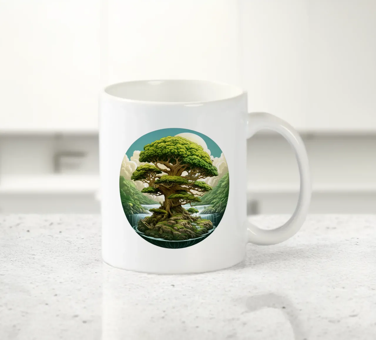 Albero della vita colorato tazza in ceramica da Spiritual Touch