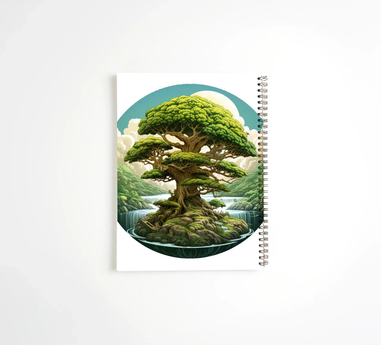 Bunter Baum des Lebens Ringbuch von Spiritual Touch
