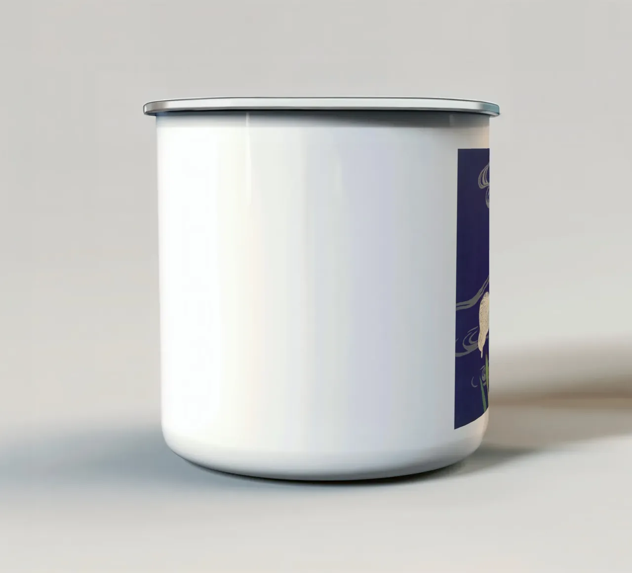 Iris di Tsukioka Kôgyo xilografia giapponese tazza in smalto da William Store