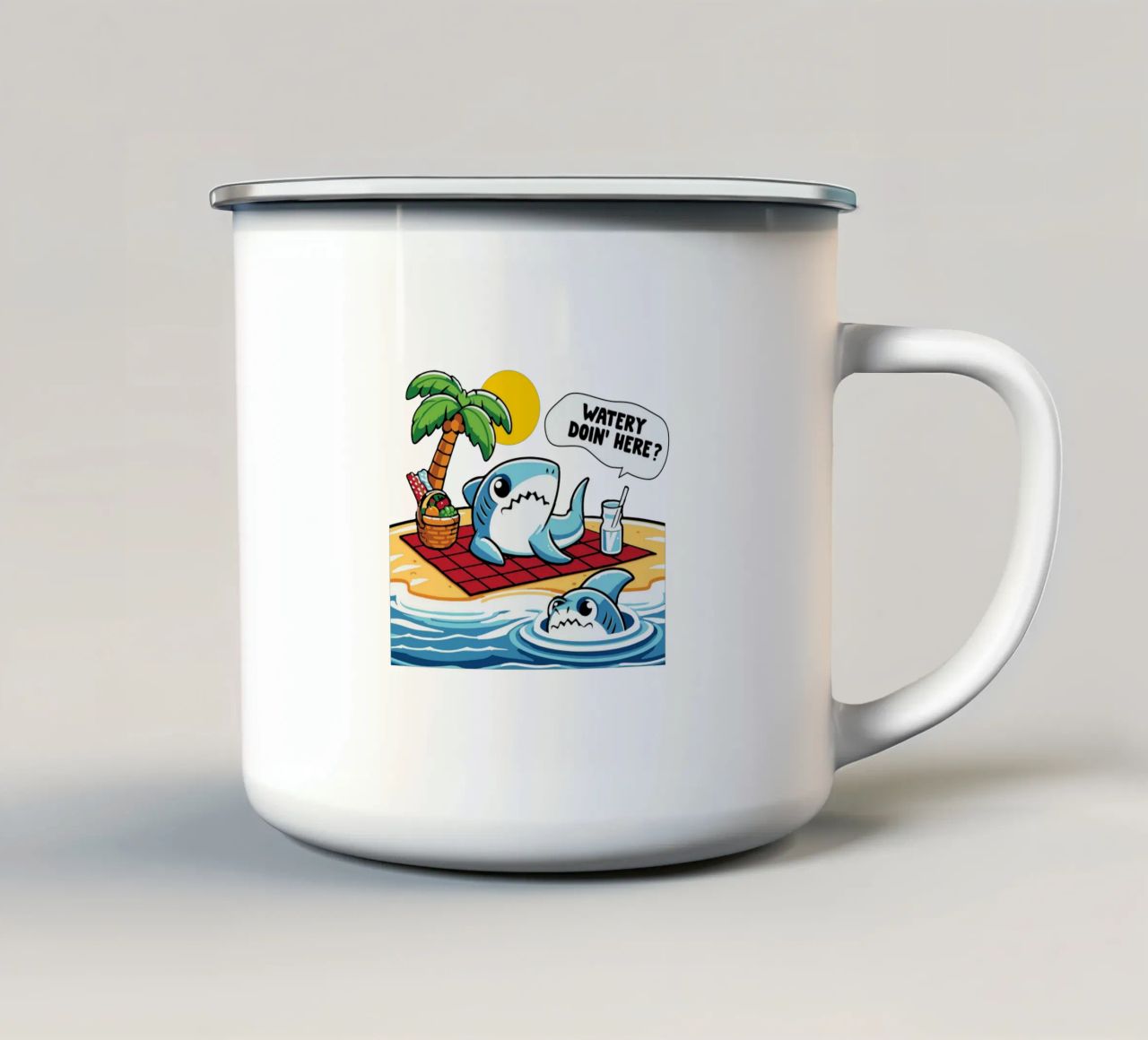 Watery doin' here? tazza in smalto da edsonramosart