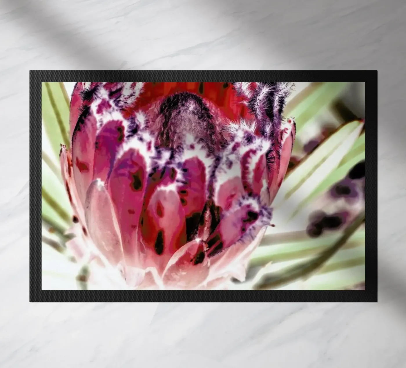 Wild Protea doormat by Shot By Clint