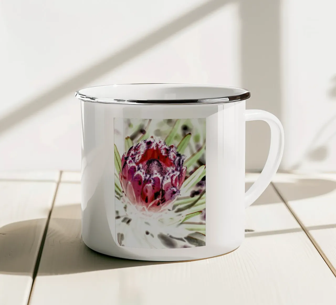 Wild Protea tazza in smalto da Shot By Clint