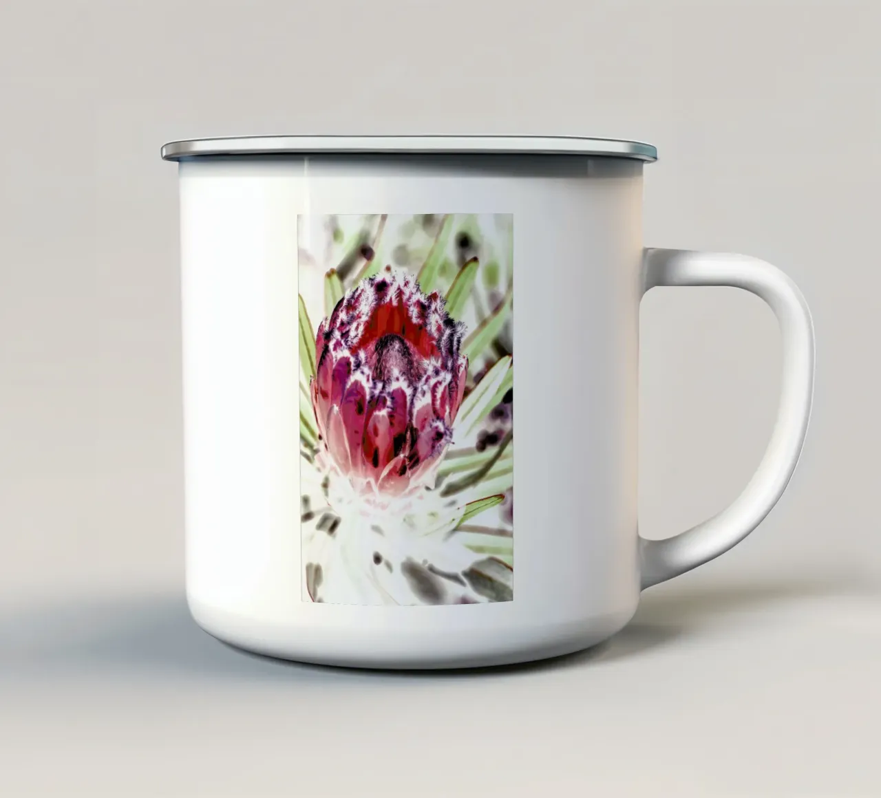 Wild Protea tazza in smalto da Shot By Clint
