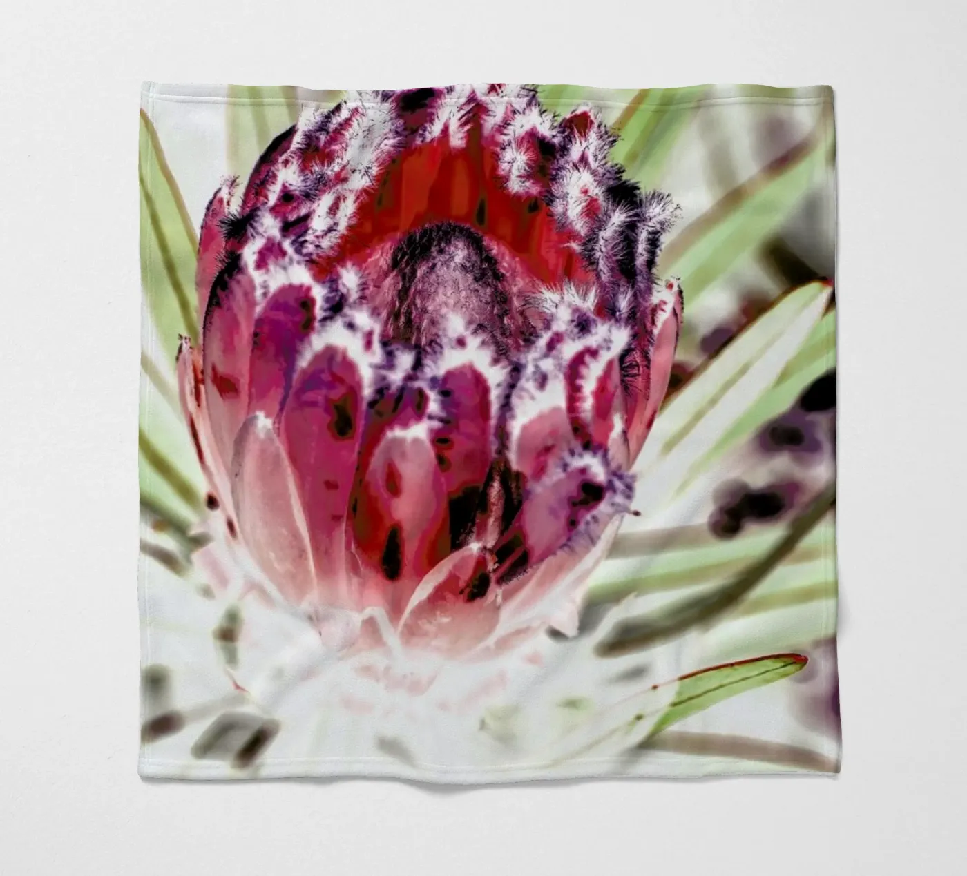 Wild Protea fleecedeken van Shot By Clint