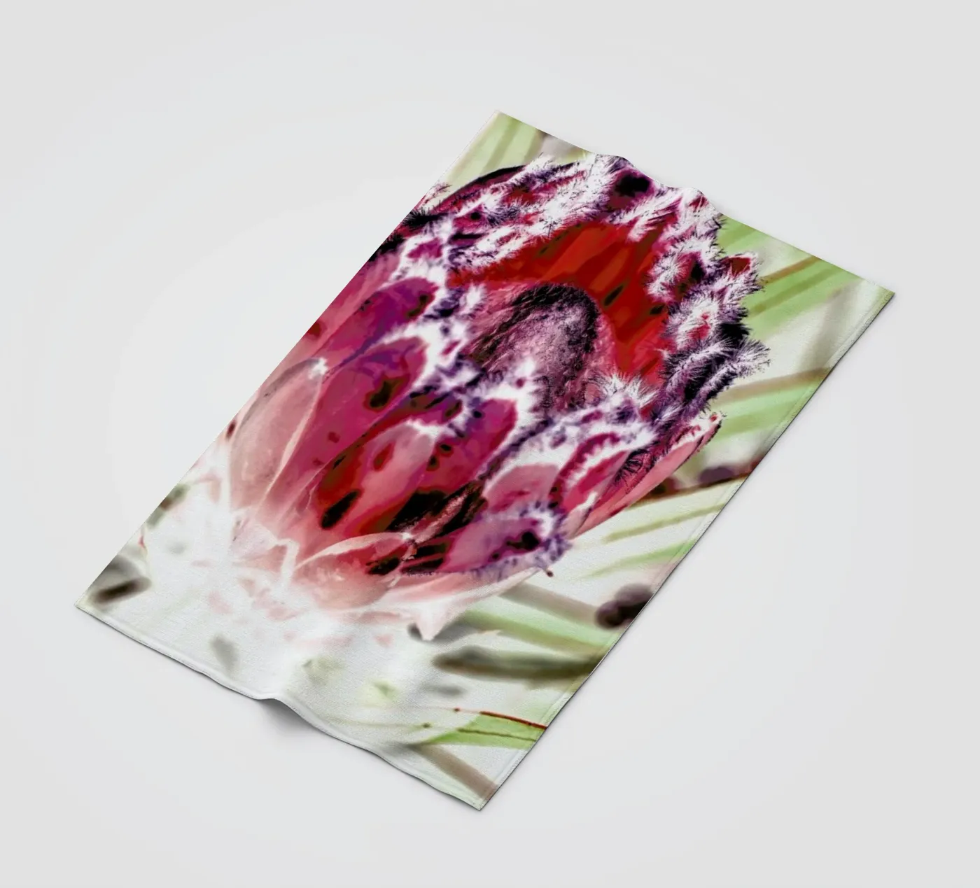 Wild Protea fleecedeken van Shot By Clint