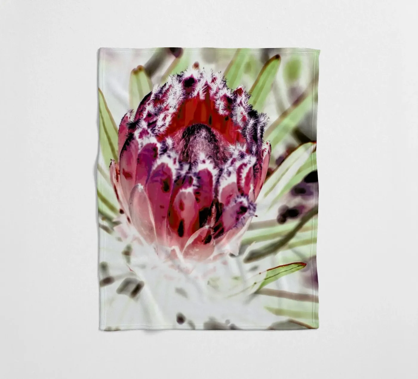 Wild Protea fleecedeken van Shot By Clint