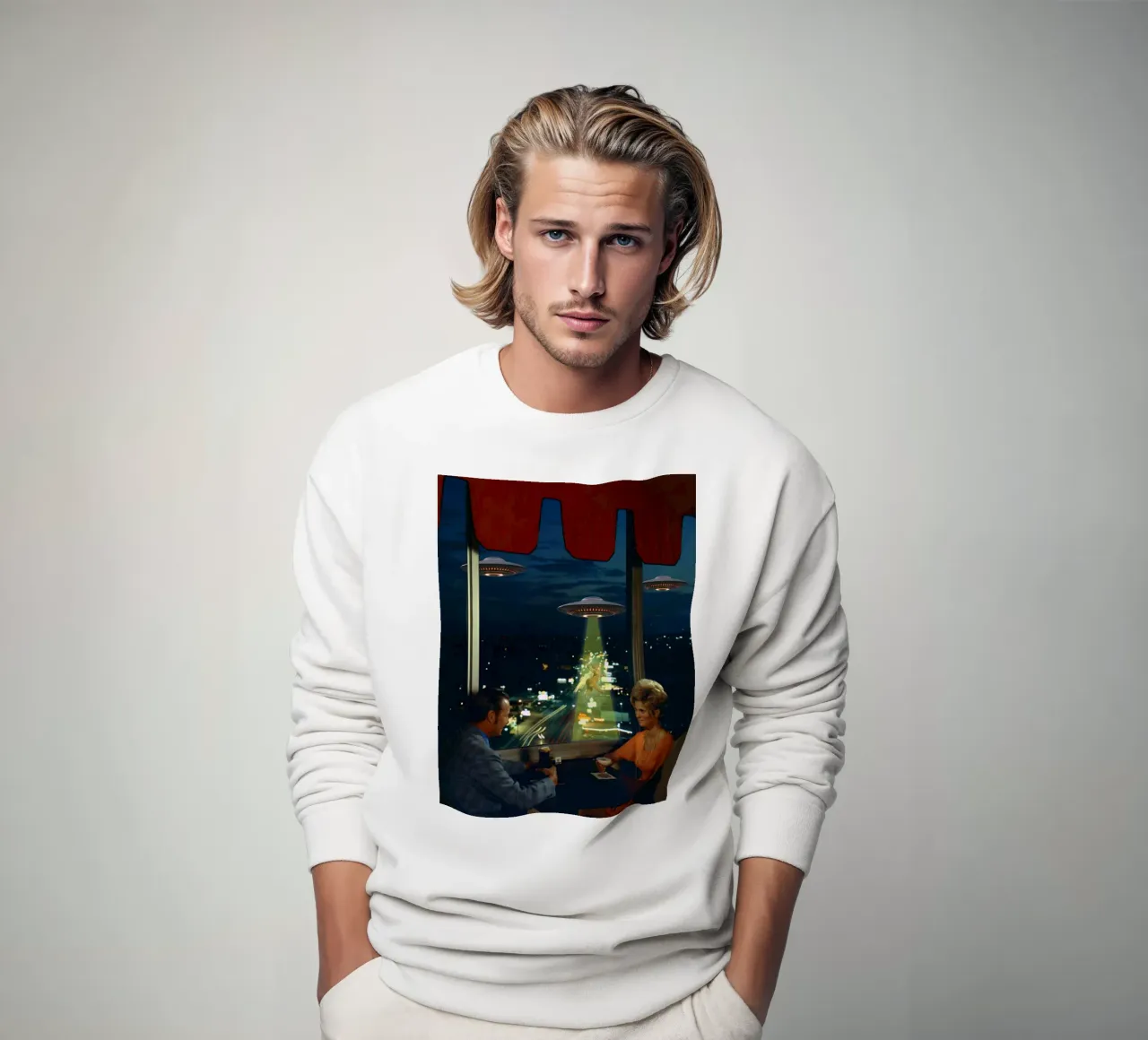 Meow! Cat abduction sweatshirt van MsGonzalez